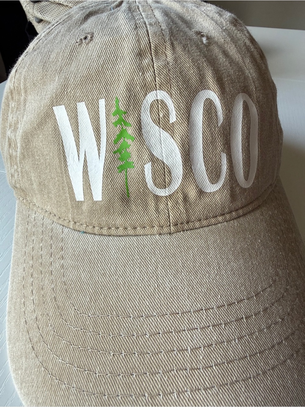 Tan Wisco Hat Cap OS Adjustable  Back